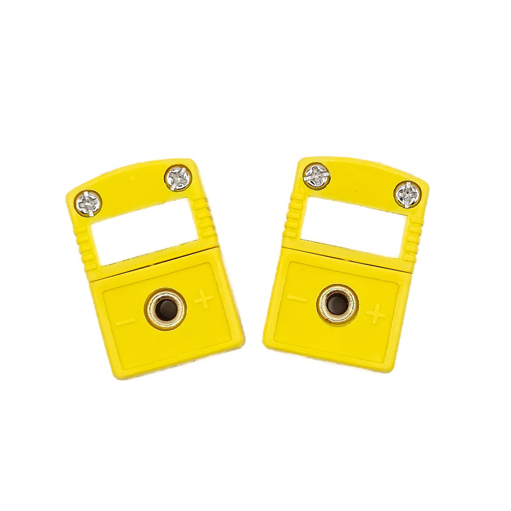 Type K Miniature Thermocouple Connectors, Omega Style Female, 2Pack