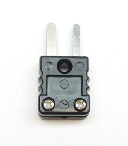 Thermocouple Connector, Type-J, Mini-Male, Flat Blade Terminals
