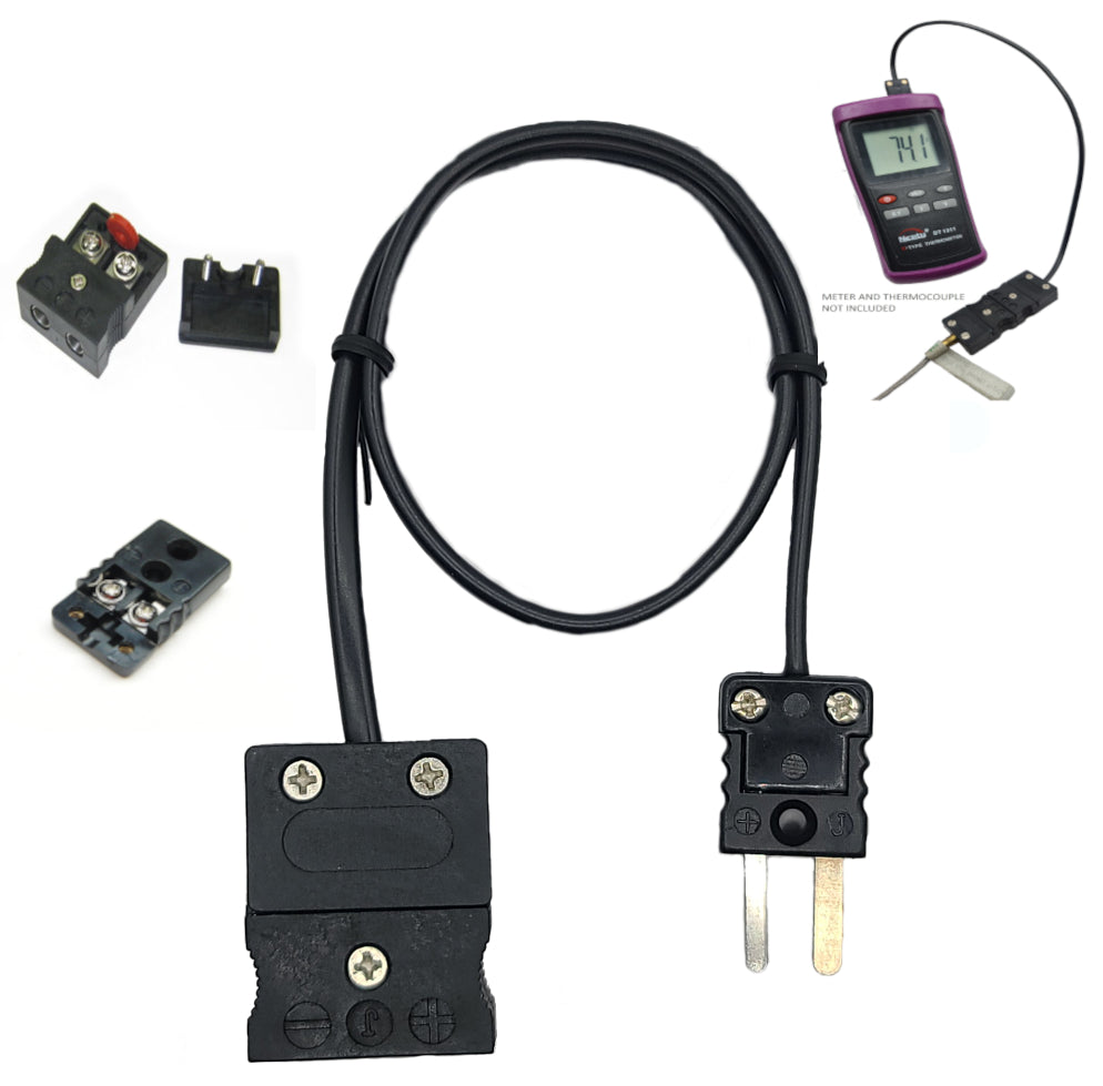 Multimeter / Handheld Thermocouple Adapter Cable, Type J, 1ft, Standar ...