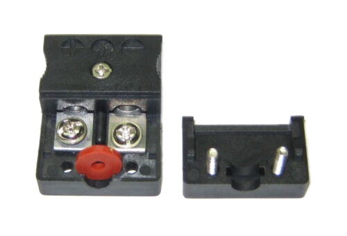Thermocouple Connector, Type-J, Standard-Female, Round Sockets