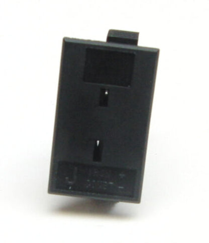 Thermocouple Connector, Type-J, Mini-Female, Flat Blade Sockets, Panel Mount